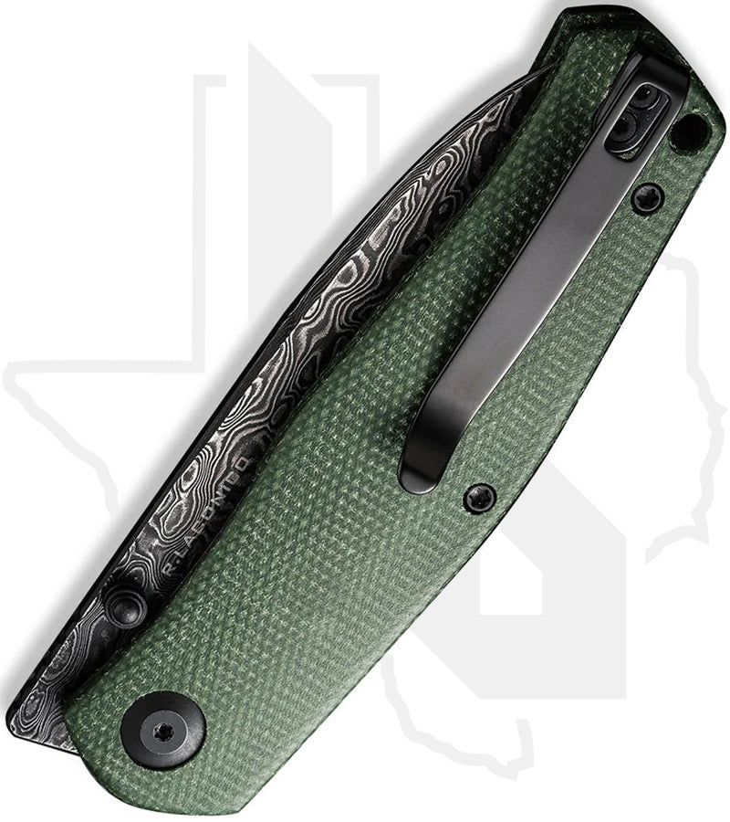 CIVIVI Sokoke C22007-DS2 - Green Micarta, Damascus