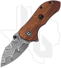 CIVIVI Gordo C22018C-DS1 - Guibourtia Wood, Damascus