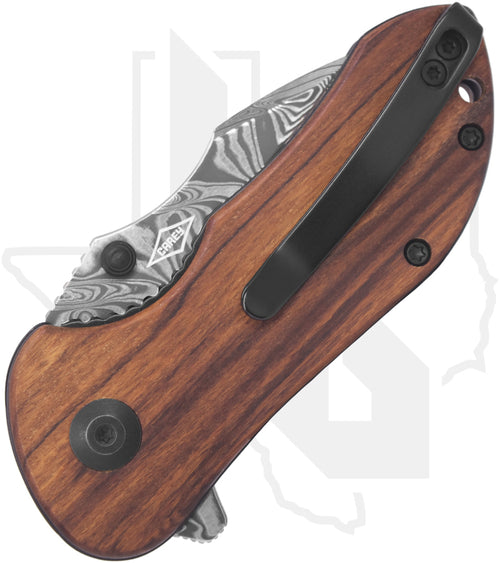 CIVIVI Gordo C22018C-DS1 - Guibourtia Wood, Damascus