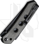 CIVIVI Vision FG C22036-3 - Green Burlap Micarta, Black
