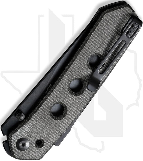 CIVIVI Vision FG C22036-3 - Green Burlap Micarta, Black