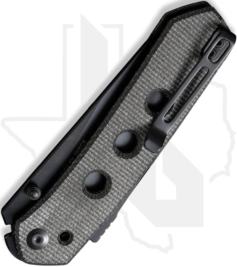 CIVIVI Vision FG C22036-3 - Green Burlap Micarta, Black
