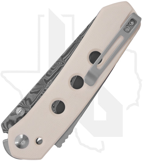 CIVIVI Vision FG C22036-DS1 - Ivory G-10, Damascus