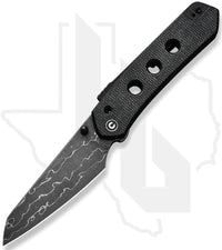 CIVIVI Vision FG C22036-DS2 - Black Canvas Micarta, Damascus