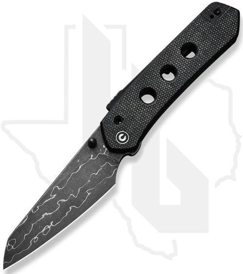 CIVIVI Vision FG C22036-DS2 - Black Canvas Micarta, Damascus