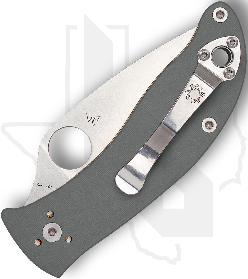 Spyderco Alcyone C222GPGY - Gray G-10