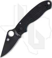 Spyderco Para 3 Salt C223GMCBKP - Black, Black G-10