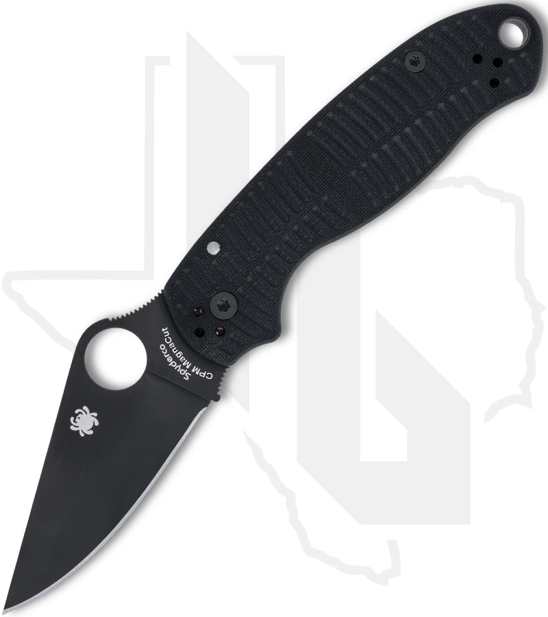 Spyderco Para 3 Salt C223GMCBKP - Black, Black G-10