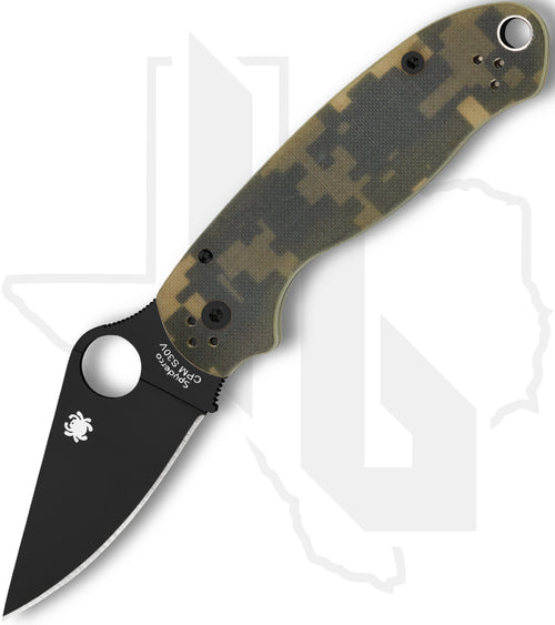 Spyderco Para 3 C223GPCMOBK - Black, Camo G-10