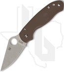 Spyderco Sprint Run Para 3 Lightweight C223PBN15V - Brown FRN