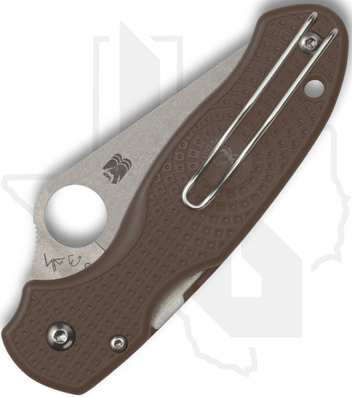 Spyderco Sprint Run Para 3 Lightweight C223PBN15V - Brown FRN