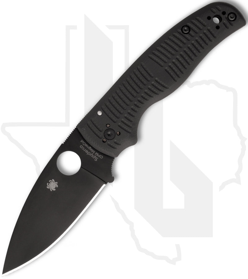 Spyderco Shaman Salt C229GMCBKP - Black, Black G-10
