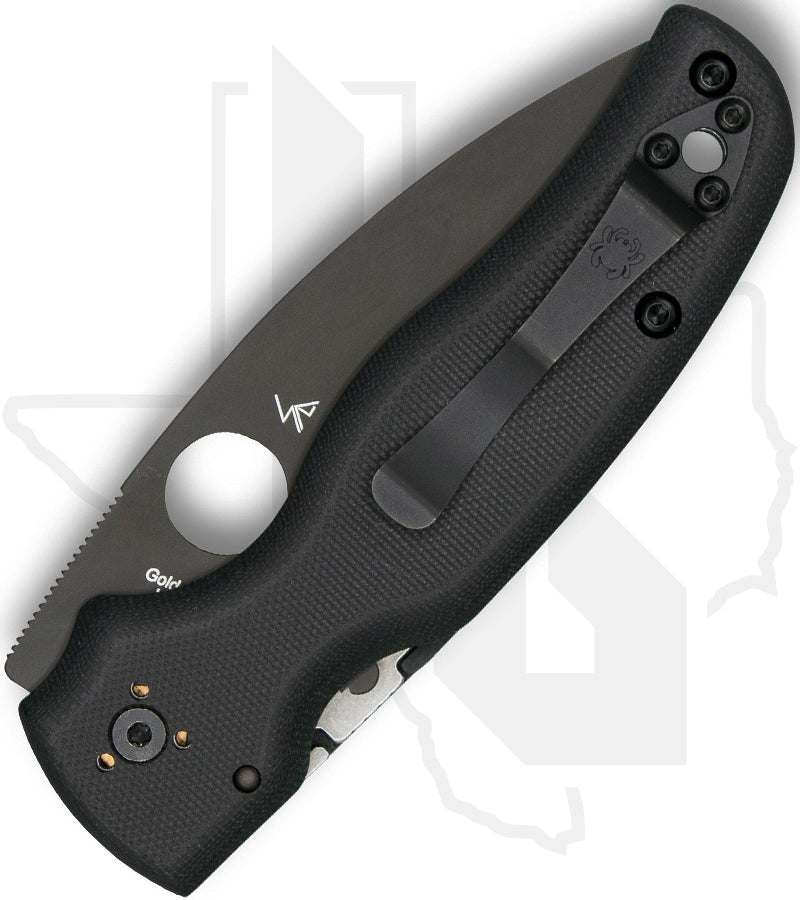 Spyderco Shaman C229GPBK - Black, Black G-10