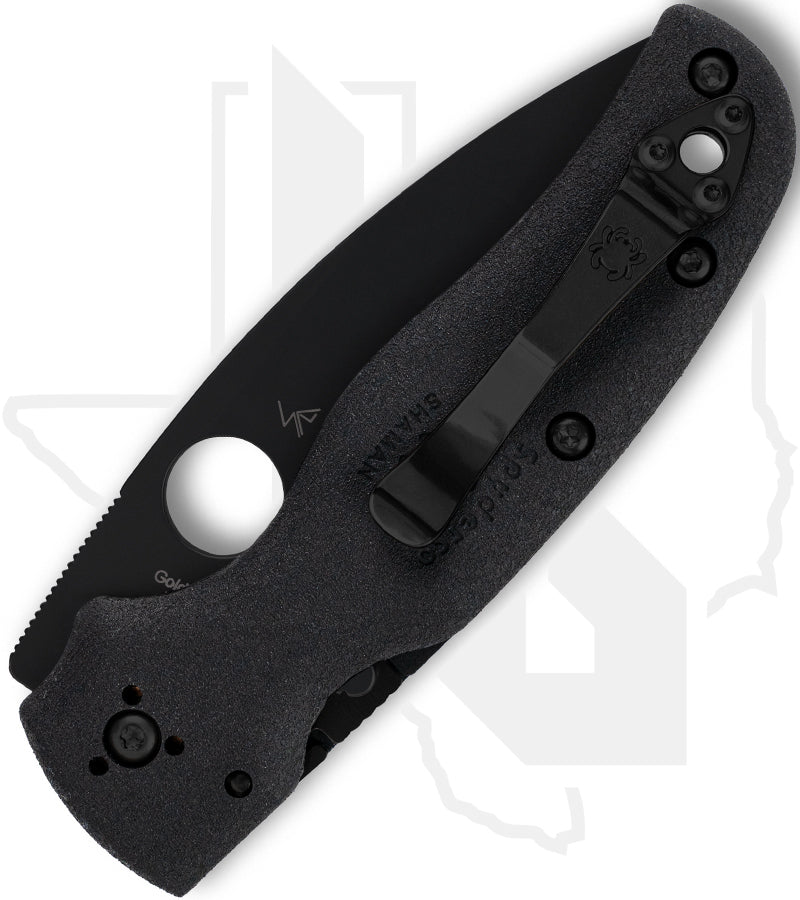 Spyderco Shaman Lightweight C229PBBK - Black, Black FRN