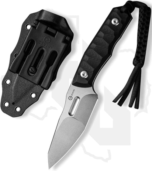 CIVIVI Propugnator C23002-1 - Black G-10, Stonewashed
