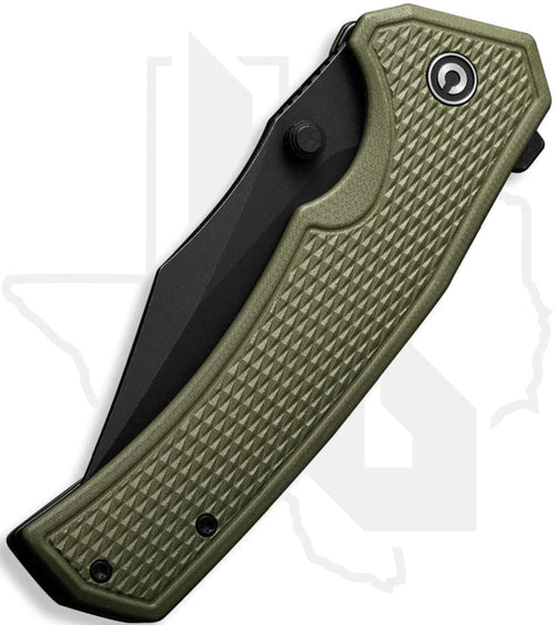 CIVIVI Vexillum C23003D-2 - OD Green, G-10, Black Stonewash