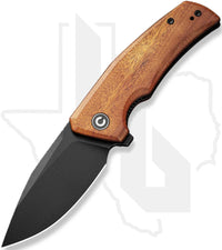 CIVIVI Regulatron C23006-3 - Guibourtia Wood, Black Stonewashed