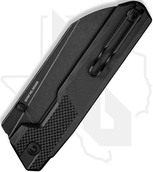 CIVIVI Hid C23008-1 - Black, G-10, Black Stonewash