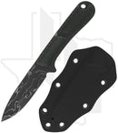 CIVIVI Mini Elementum Fixed Blade C23010-DS1 - Dark Green Micarta, Damascus