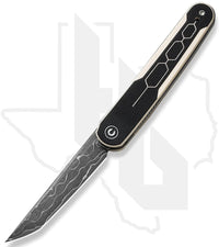 CIVIVI KwaiQ C23015-DS1 - Ivory/Black G-10, Damascus