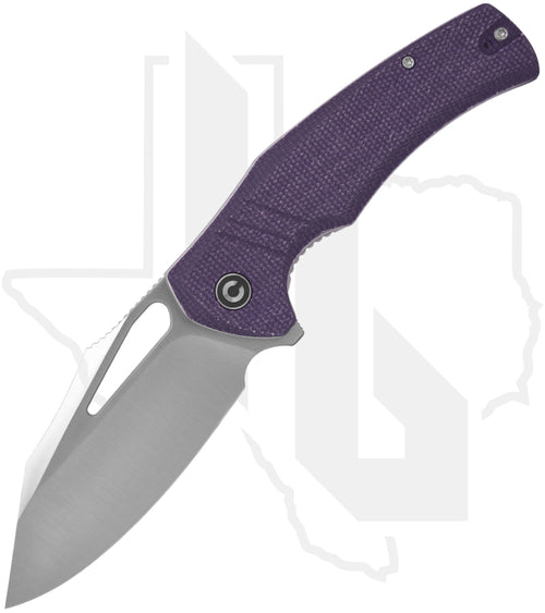 CIVIVI BullTusk C23017-3 - Purple, Canvas Micarta