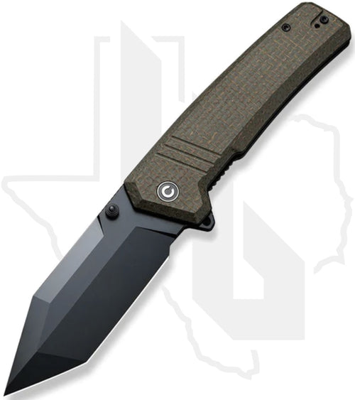 CIVIVI Bhaltair C23024-3 - Green Burlap Micarta