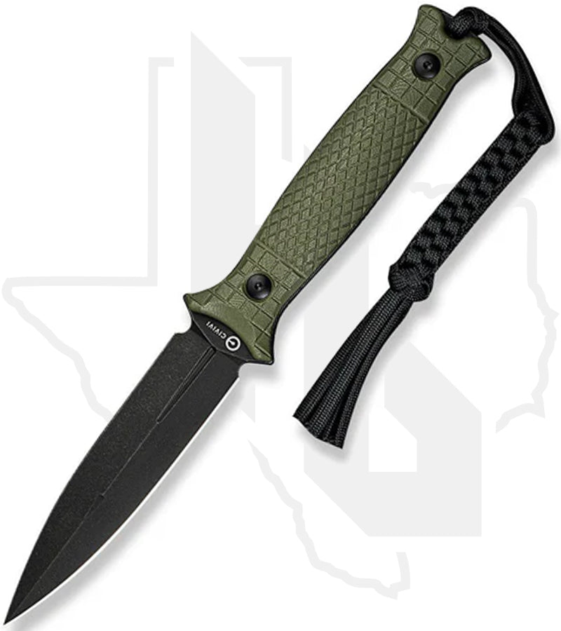 CIVIVI Perfrico C23026-2 - Green G-10, Black Stonewash