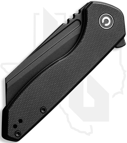 CIVIVI ExOne C23036-1 - Black G-10, Black Stonewashed