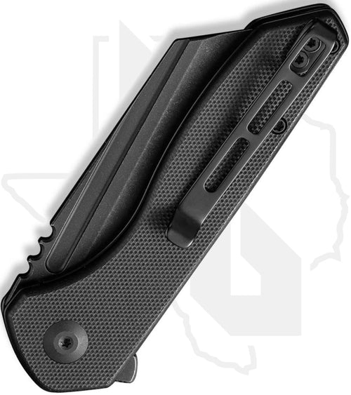 CIVIVI ExOne C23036-1 - Black G-10, Black Stonewashed