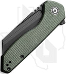 CIVIVI ExOne C23036-3 - Green, Canvas Micarta, Black Stonewash