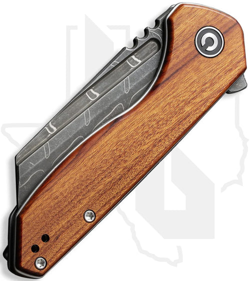 CIVIVI ExOne C23036-DS1 - Guibourtia Wood, Damascus