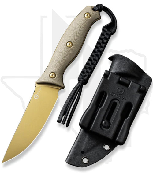 CIVIVI Stormridge C23041-2 - Tan G-10, Desert Tan Stonewashed