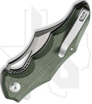 CIVIVI Chiro C23046-2 - Green Canvas Micarta, Satin
