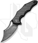 CIVIVI Chiro C23046-DS1 - Carbon Fiber, Damascus