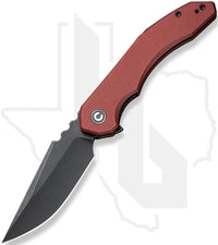 CIVIVI Bluetick C23050-2 - Burgundy G-10, Black Stonewashed