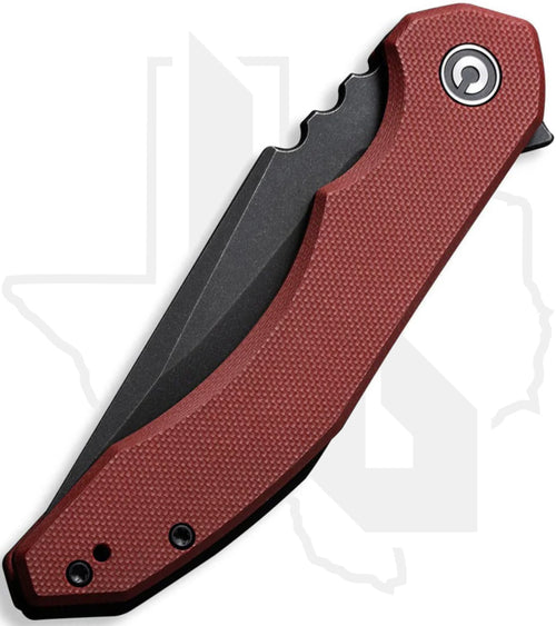 CIVIVI Bluetick C23050-2 - Burgundy G-10, Black Stonewashed