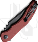 CIVIVI Bluetick C23050-2 - Burgundy G-10, Black Stonewashed