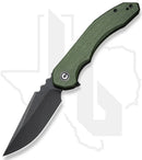 CIVIVI Bluetick C23050-3 - Green Canvas Micarta, Black Stonewashed
