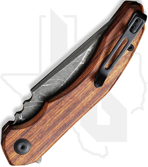 CIVIVI Bluetick C23050-DS1 - Guibourita Wood, Damascus