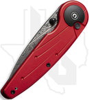 CIVIVI Starflare C23052-DS1 - Red Aluminum, Damascus