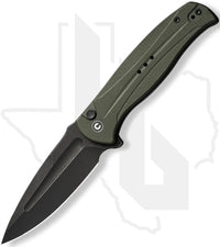 CIVIVI Incindie C23053-2 - Green G -10, Black Stonewash