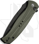 CIVIVI Incindie C23053-2 - Green G -10, Black Stonewash