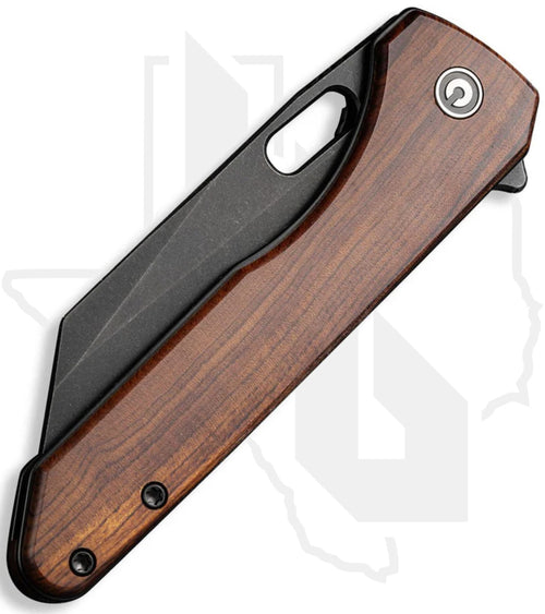 CIVIVI Nugz C23060-3 - Guibourtia Wood, Black Stonewashed