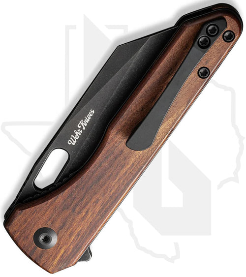 CIVIVI Nugz C23060-3 - Guibourtia Wood, Black Stonewashed