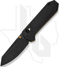 CIVIVI Yonder C23073B-2 - Black Burlap Micarta, Black Stonewashed