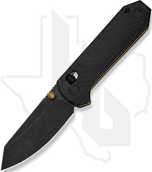 CIVIVI Yonder C23073B-2 - Black Burlap Micarta, Black Stonewashed