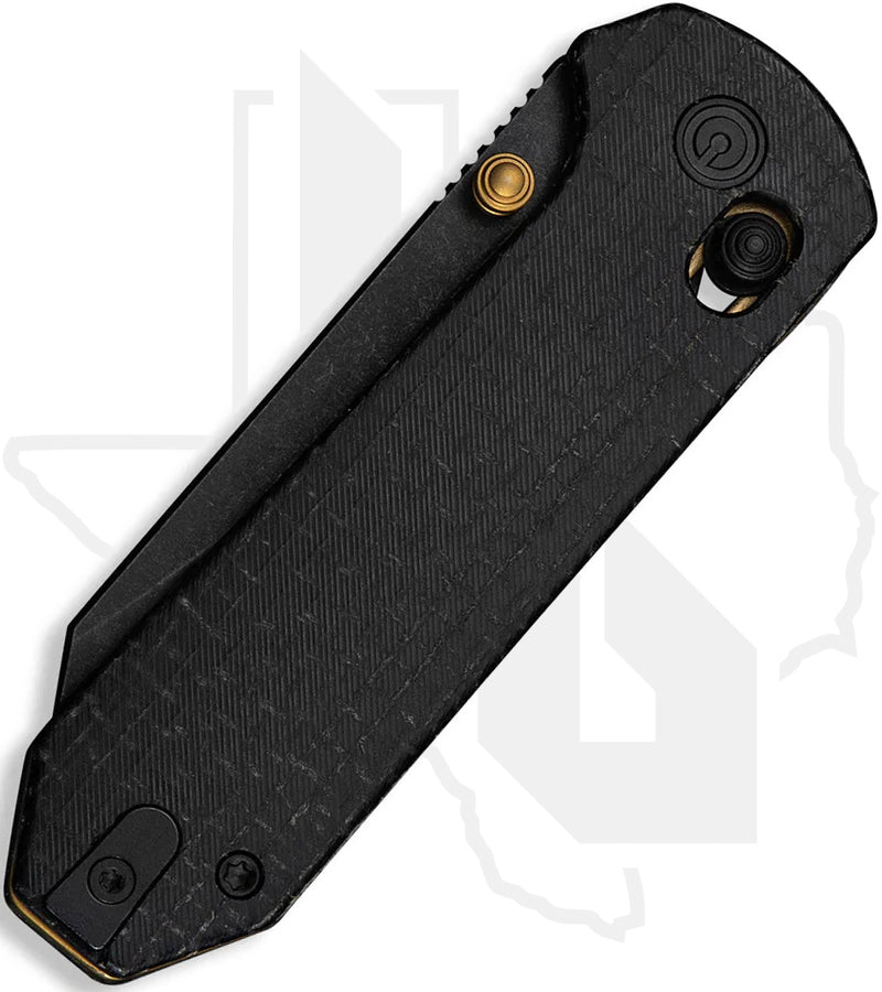 CIVIVI Yonder C23073B-2 - Black Burlap Micarta, Black Stonewashed