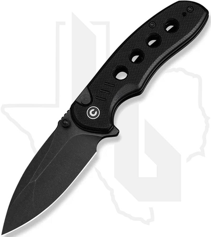 CIVIVI Triptych C23085B-1 - Black G-10, Black Stonewashed