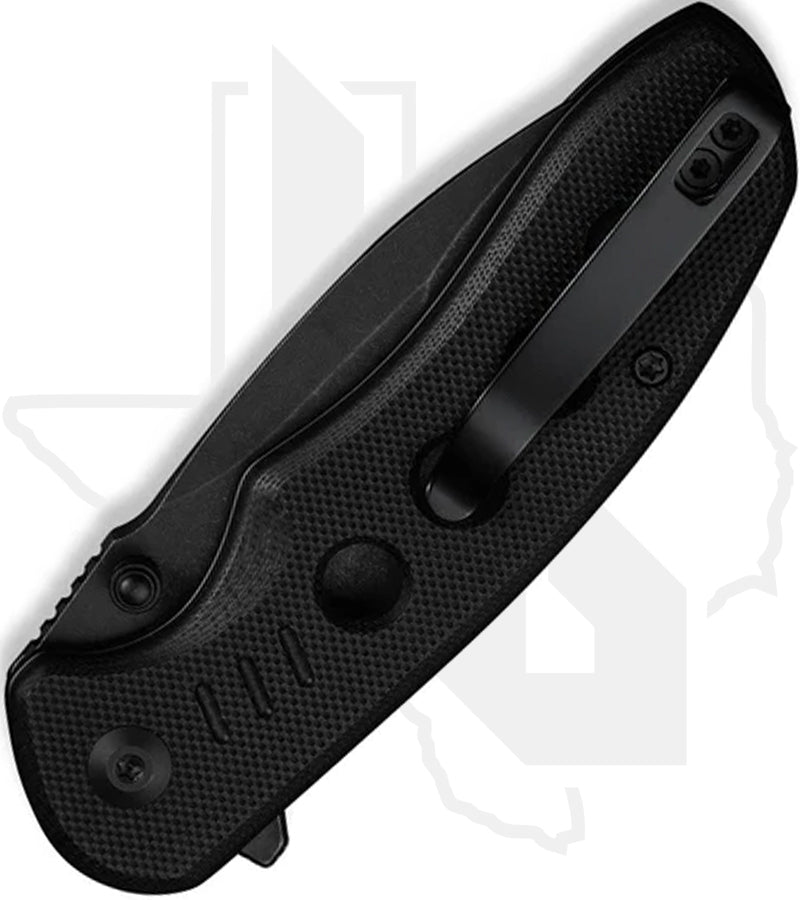 CIVIVI Triptych C23085B-1 - Black G-10, Black Stonewashed