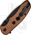 CIVIVI Triptych C23085B-3 - Guibourtia Wood, Black Stonewash